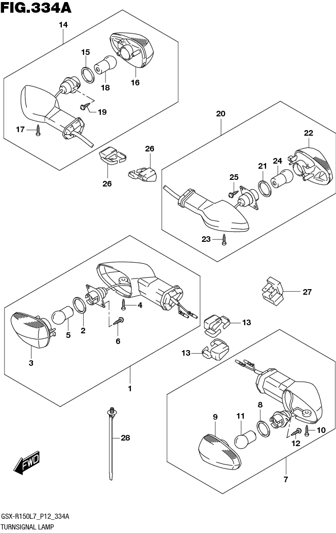 FIG.334A TURNSIGNAL LAMP