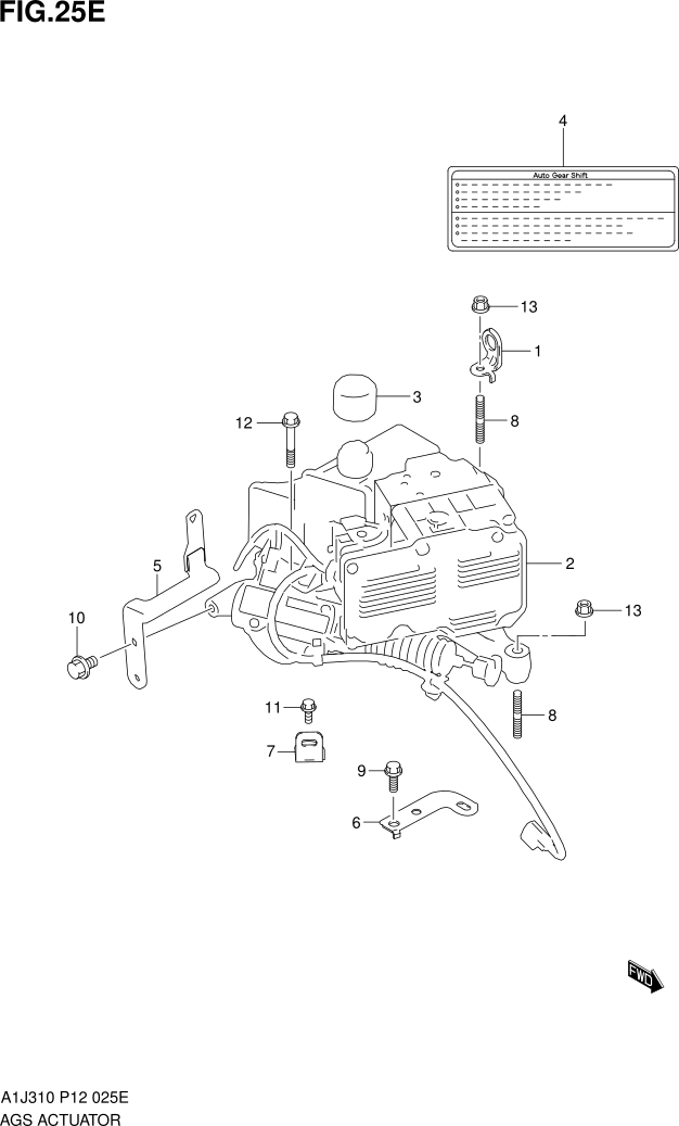 FIG. 25E AGS ACTUATOR (5AGS)