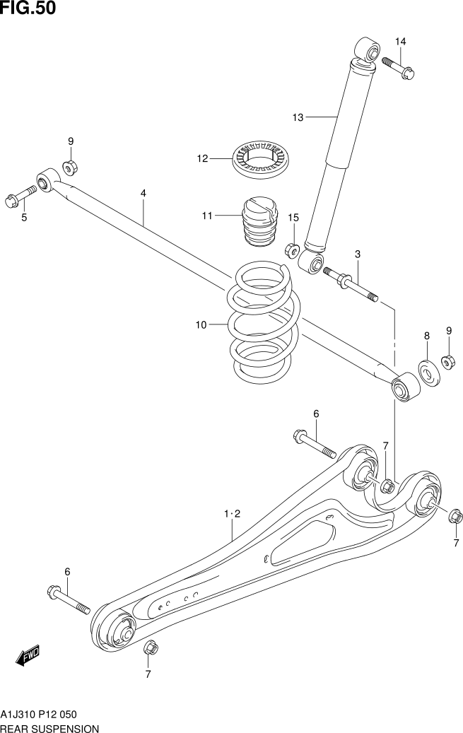 FIG. 50 REAR SUSPENSION