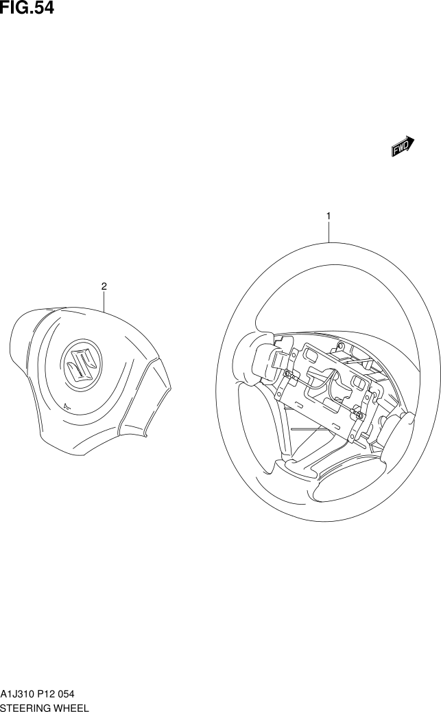 FIG. 54 STEERING WHEEL