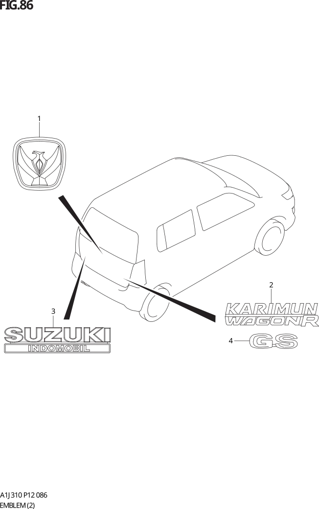 FIG. 86 EMBLEM (GS)