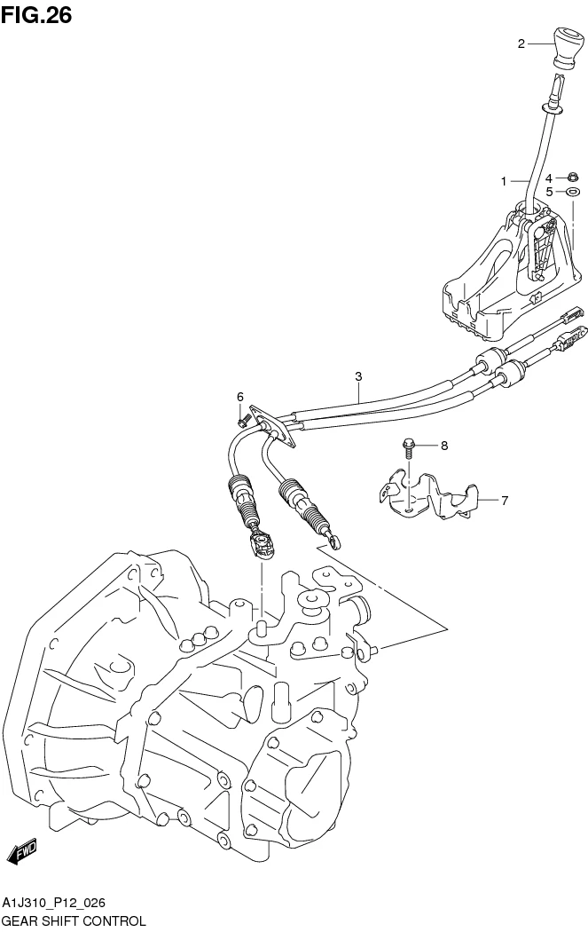 FIG. 26 GEAR SHIFT CONTROL