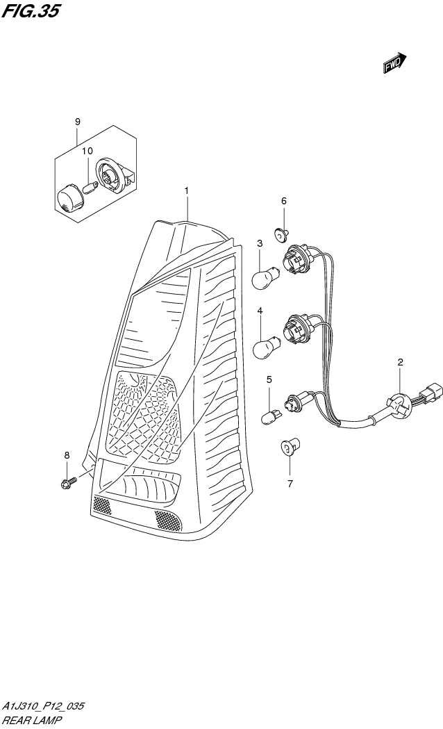 FIG. 35 REAR LAMP