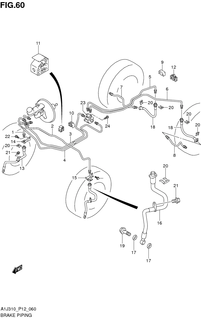 FIG. 60 BRAKE PIPING
