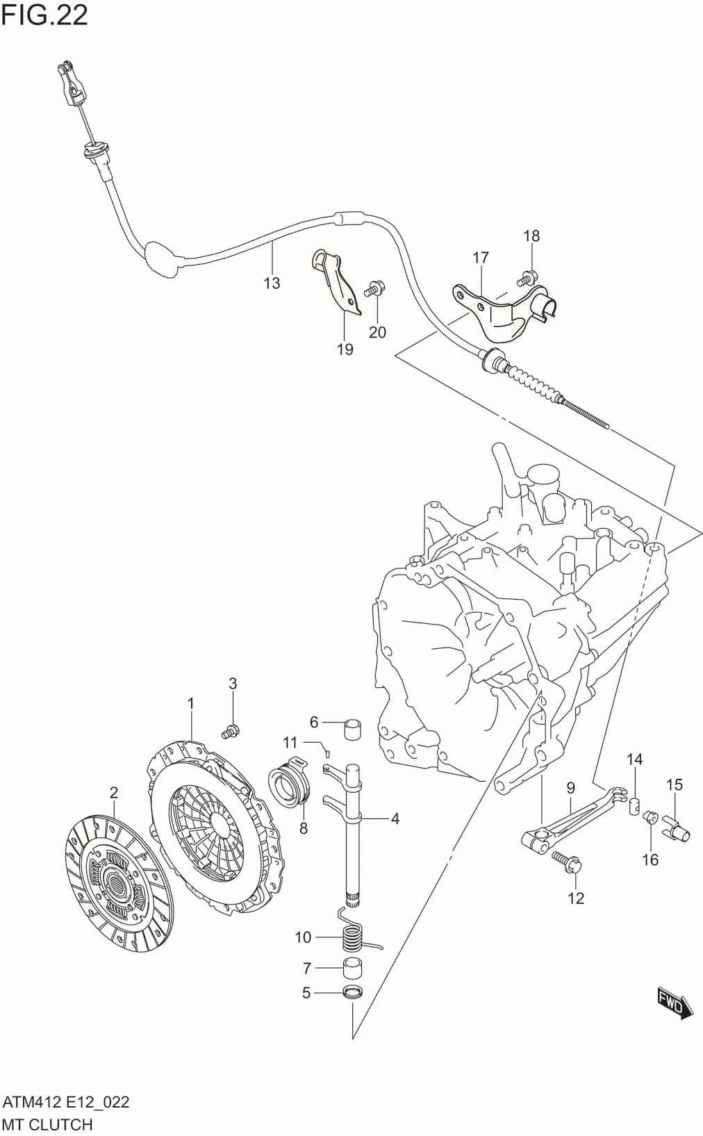 FIG.22 MT CLUTCH (5MT)