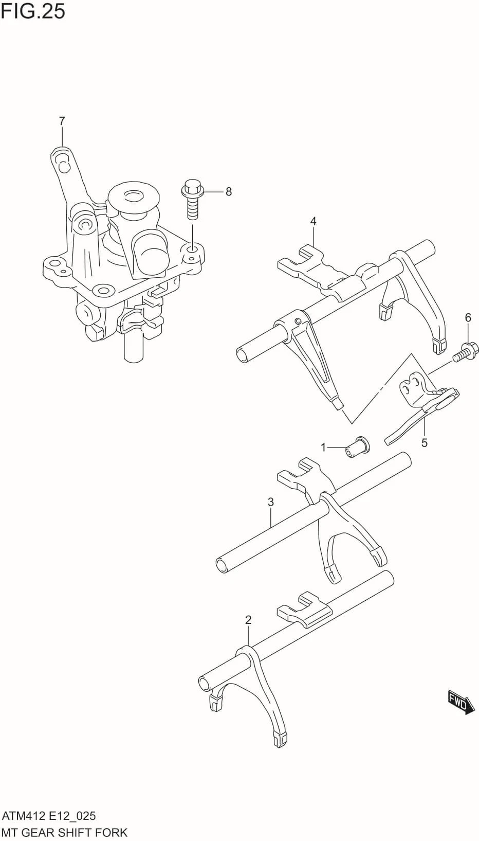FIG.25 MT GEAR SHIFT FORK(5MT)