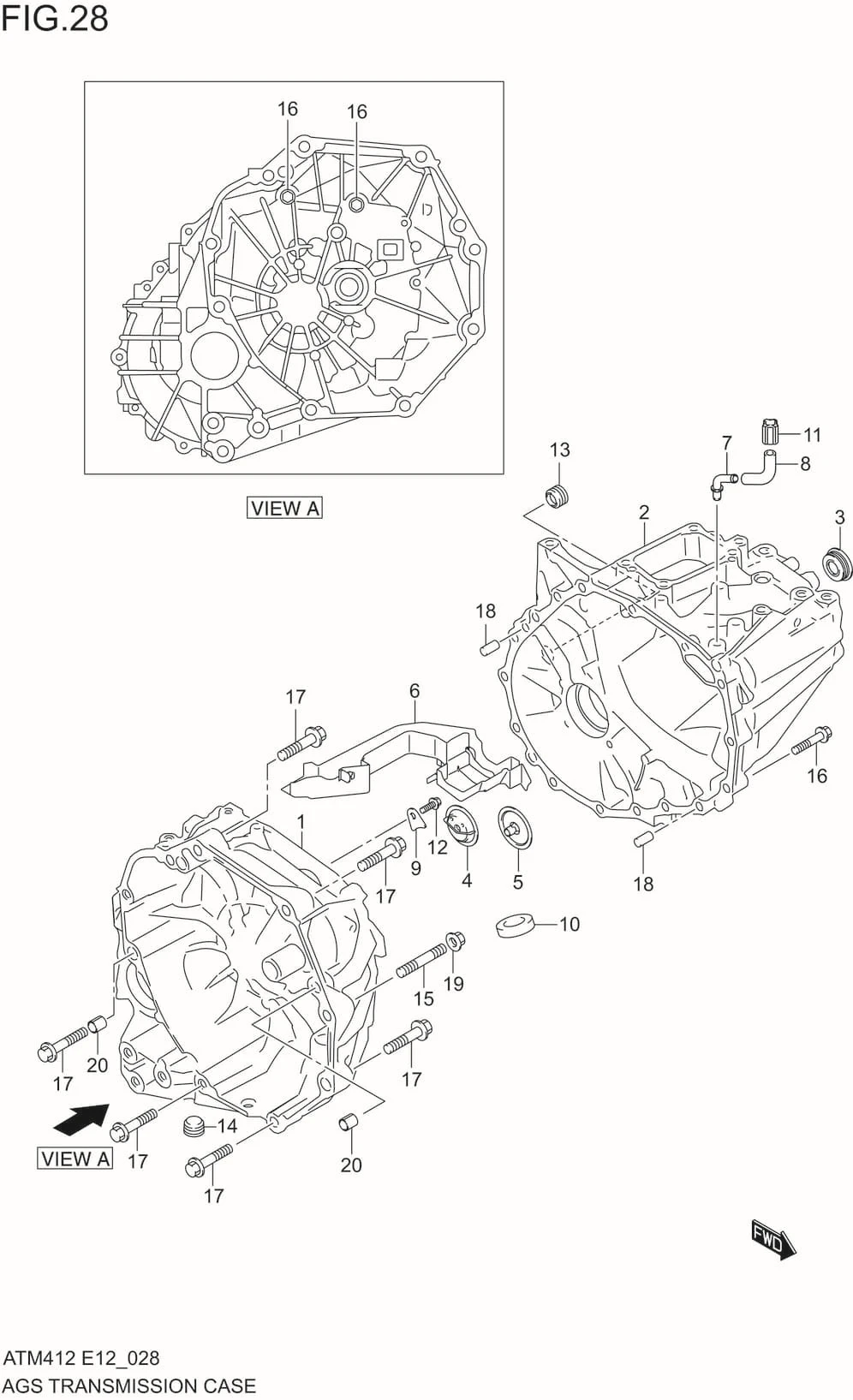 FIG.28 AGS TRANSMISSION CASE(5AGS)