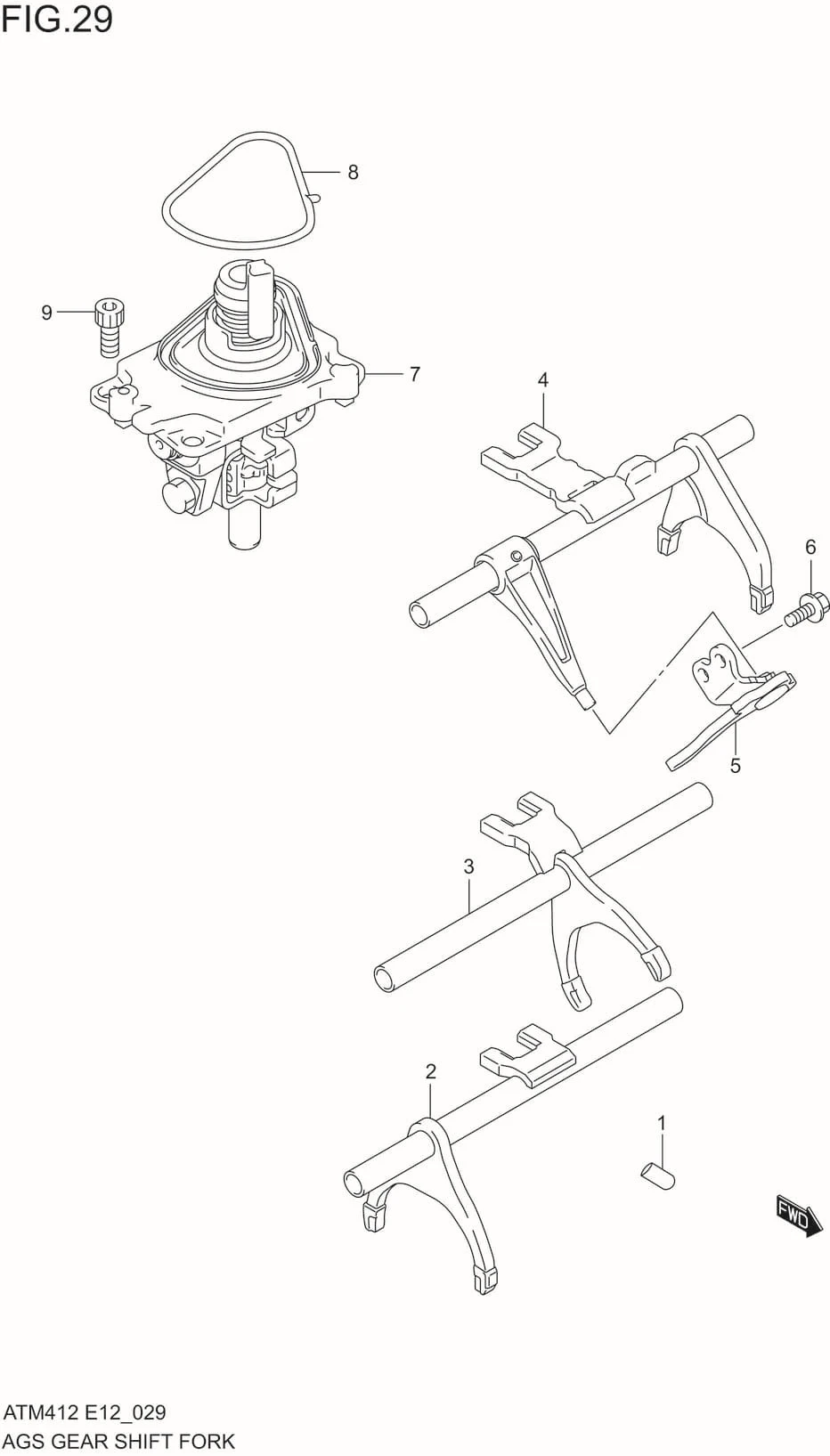 FIG.29 AGS GEAR SHIFT FORK(5AGS)