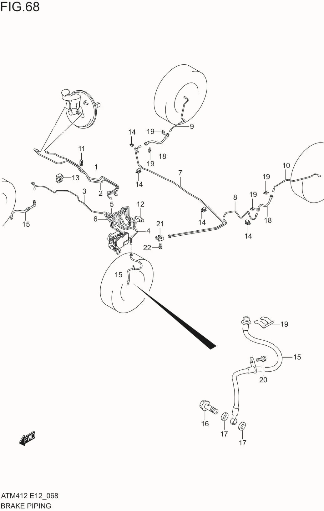 FIG.68 BRAKE PIPING