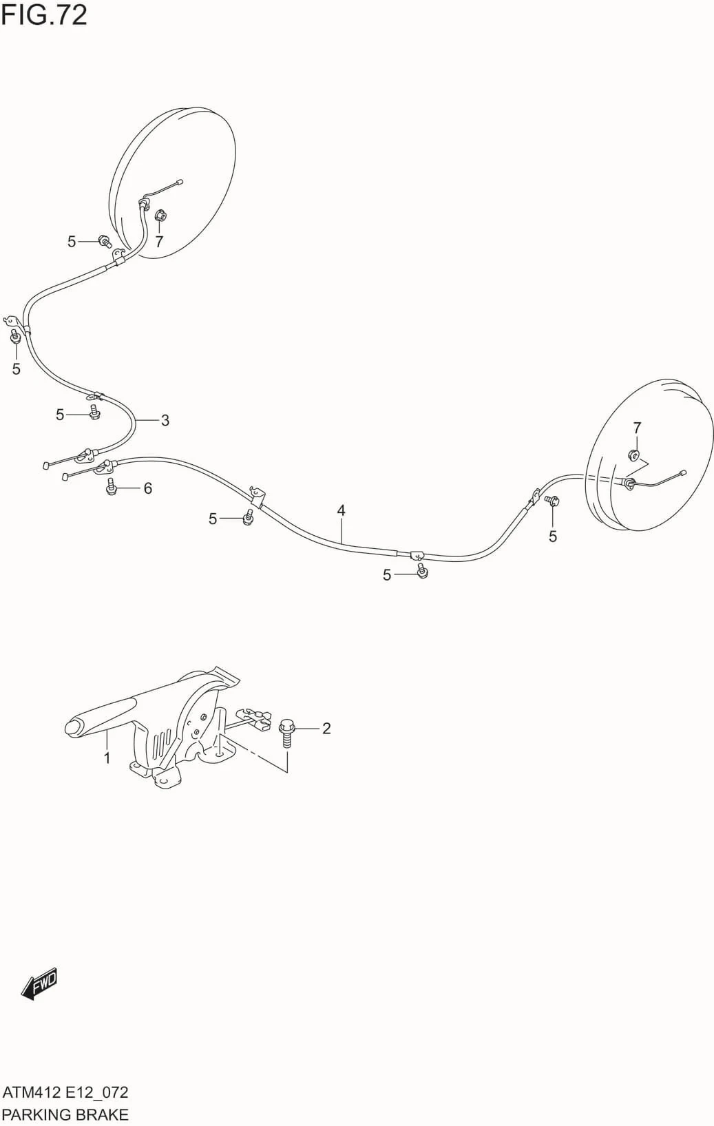 FIG.72 PARKING BRAKE
