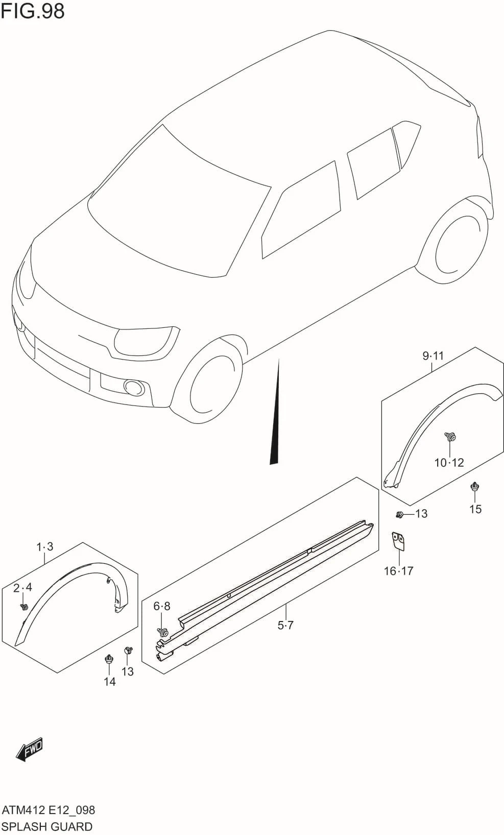 FIG.98 SPLASH GUARD(GLX)