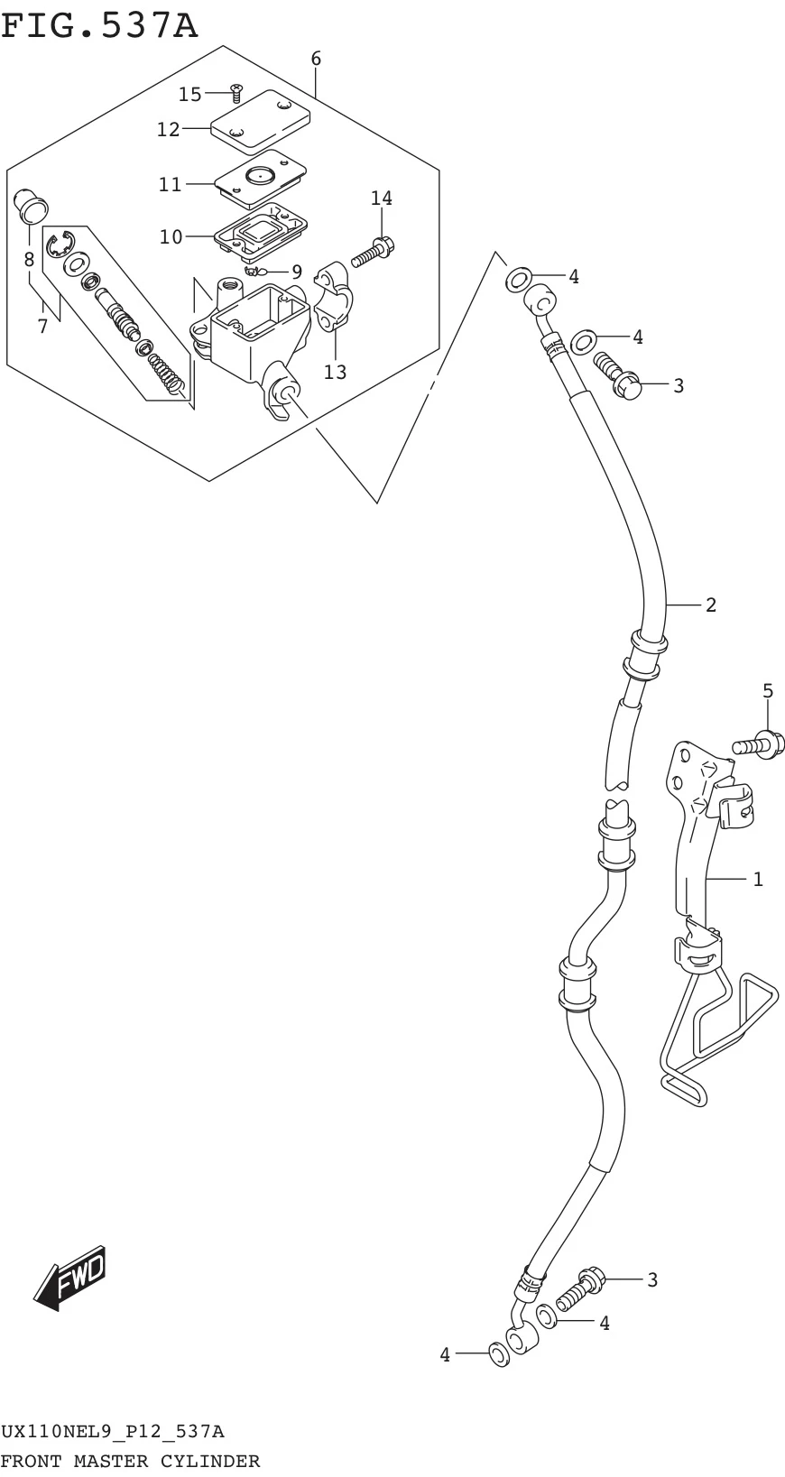 FIG. 537A FRONT MASTER CYLINDER