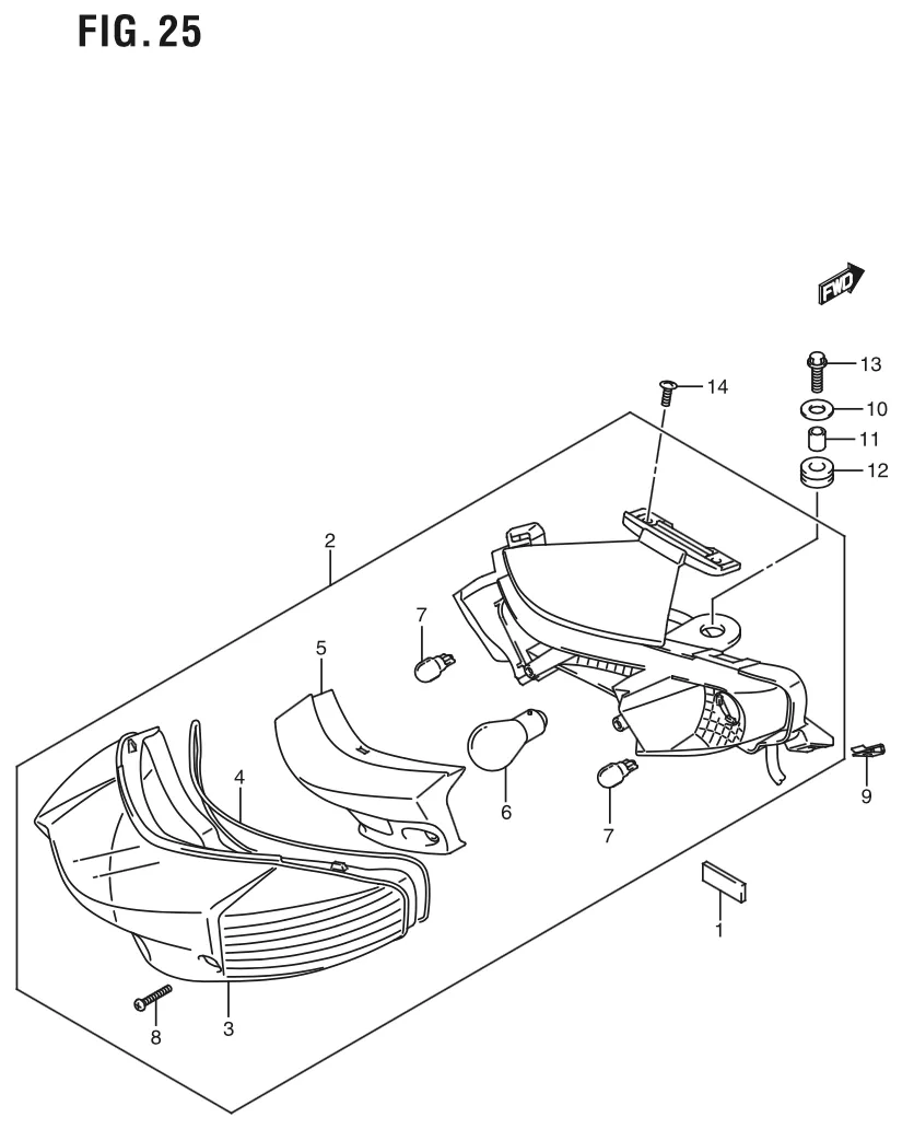 FIG. 25 REAR COMBINATION LAMP