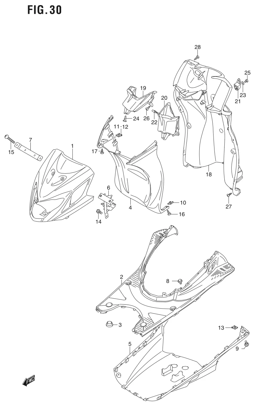 FIG. 30 LEG SHIELD