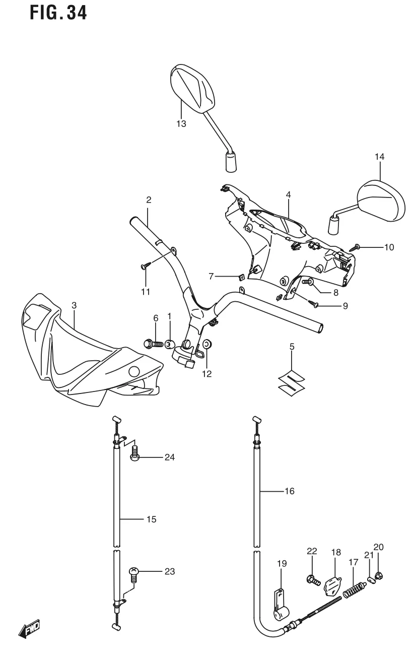 FIG. 34 HANDLE BAR
