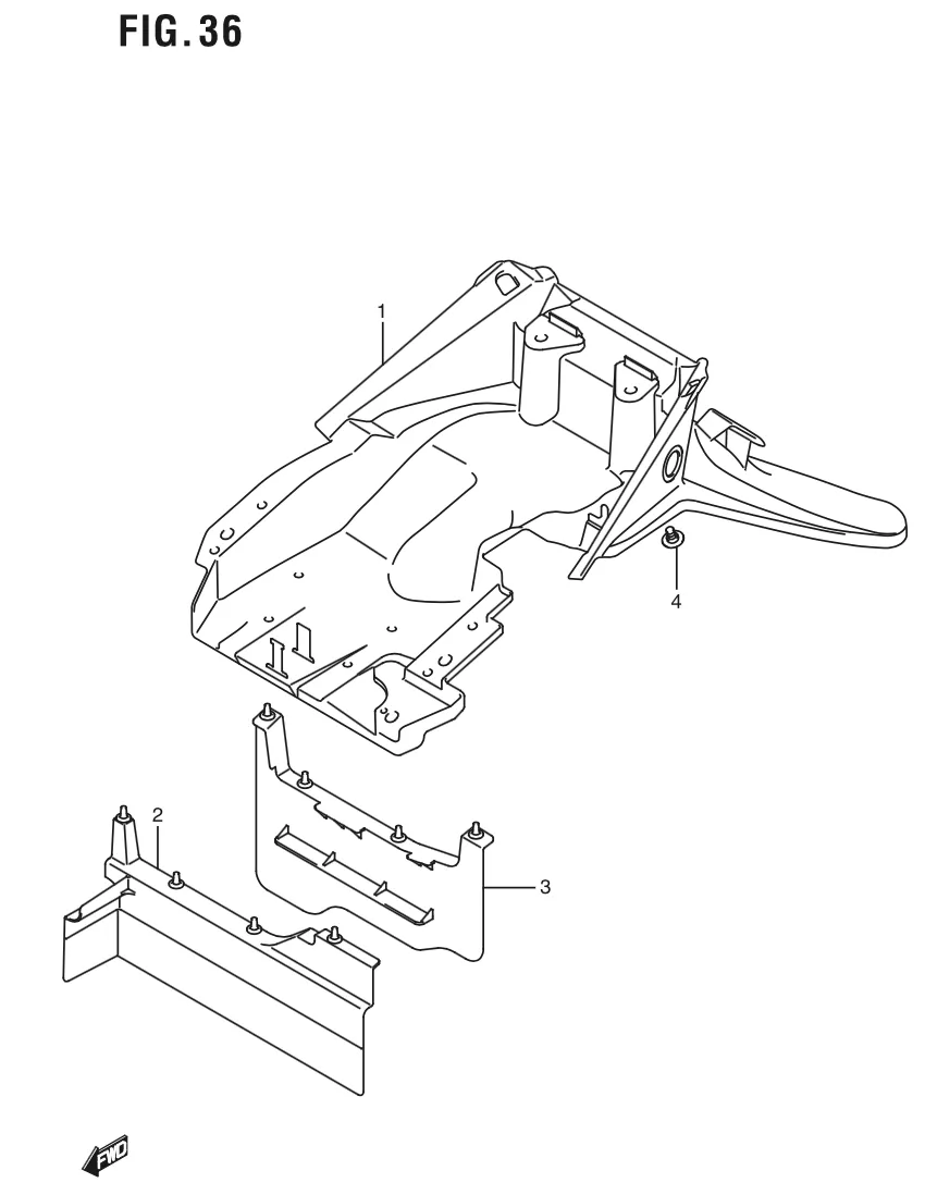 FIG. 36 REAR FENDER