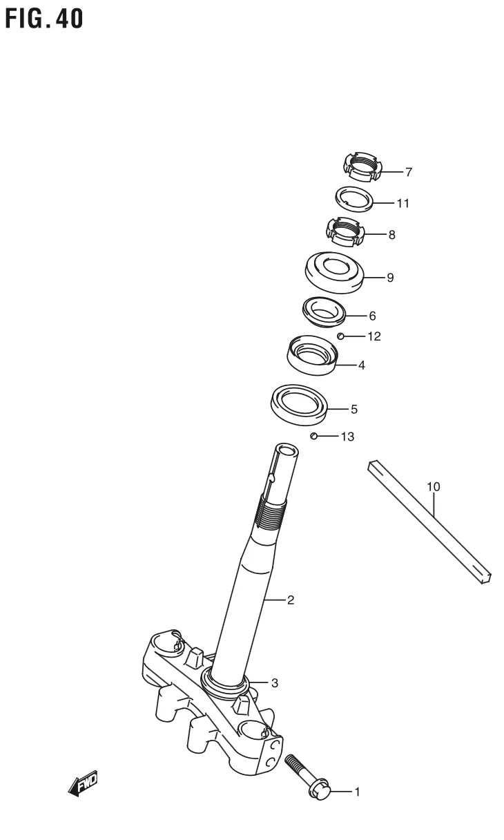 FIG. 40 STEERING STEM