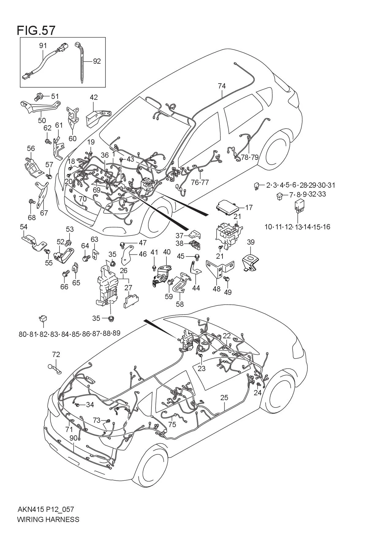 FIG.57 WIRING HARNESS