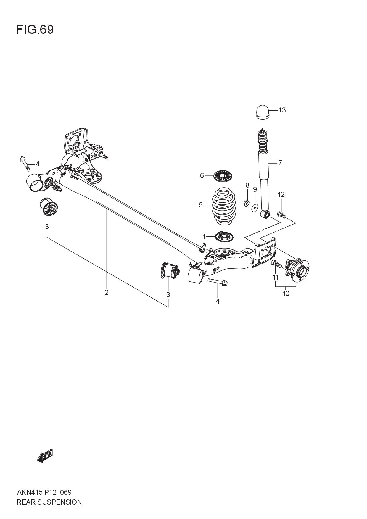 FIG.69 REAR SUSPENSION