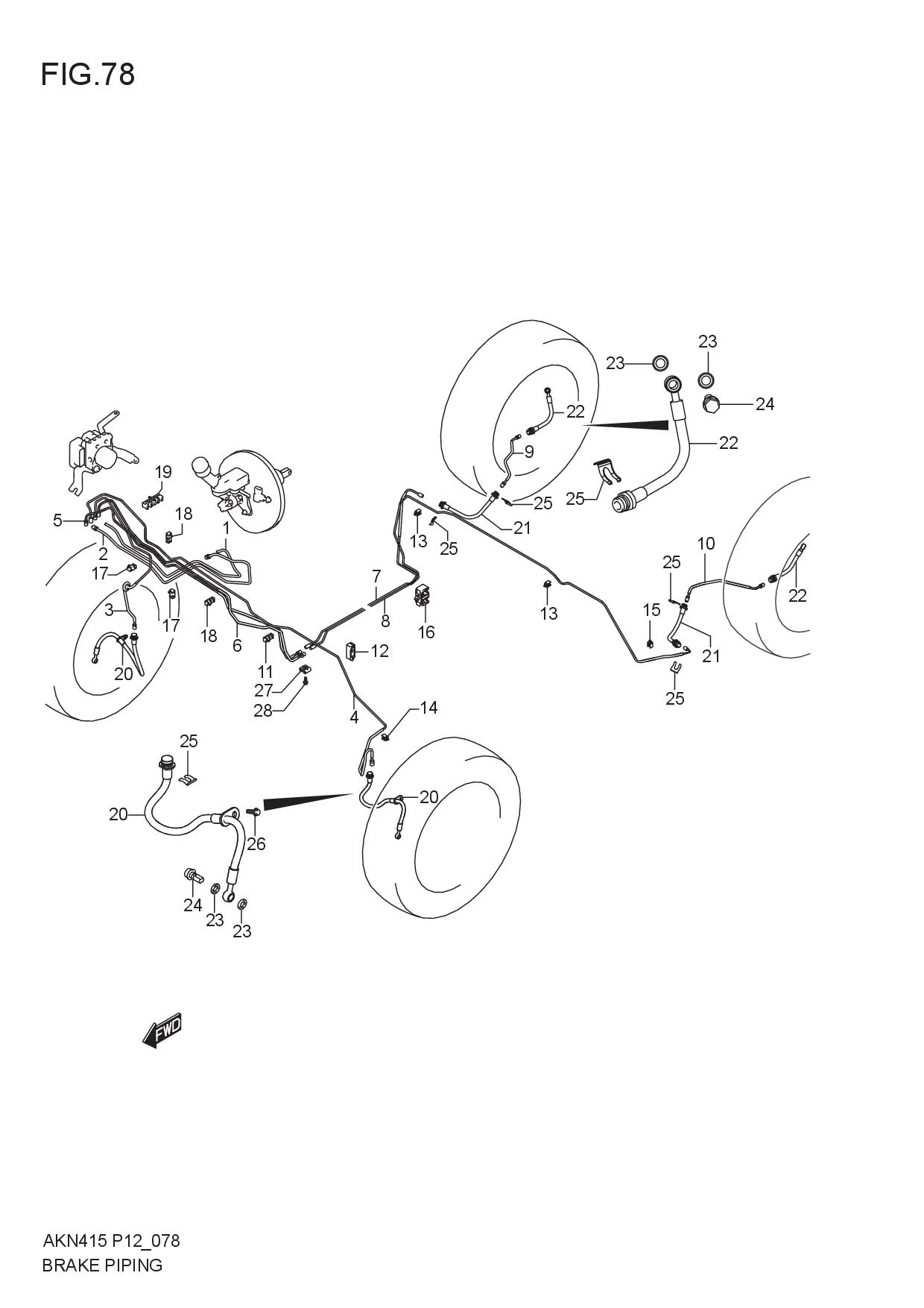 FIG.78 BRAKE PIPING