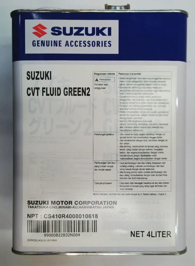 SGO CVT FLUID GREEN 2 (4 Ltr)