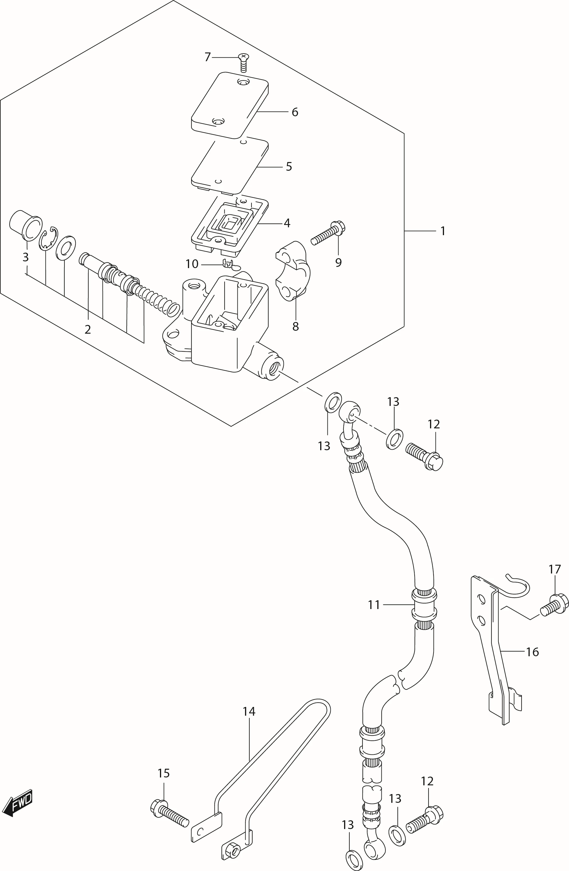 FIG.48 FRONT MASTER CYLINDER