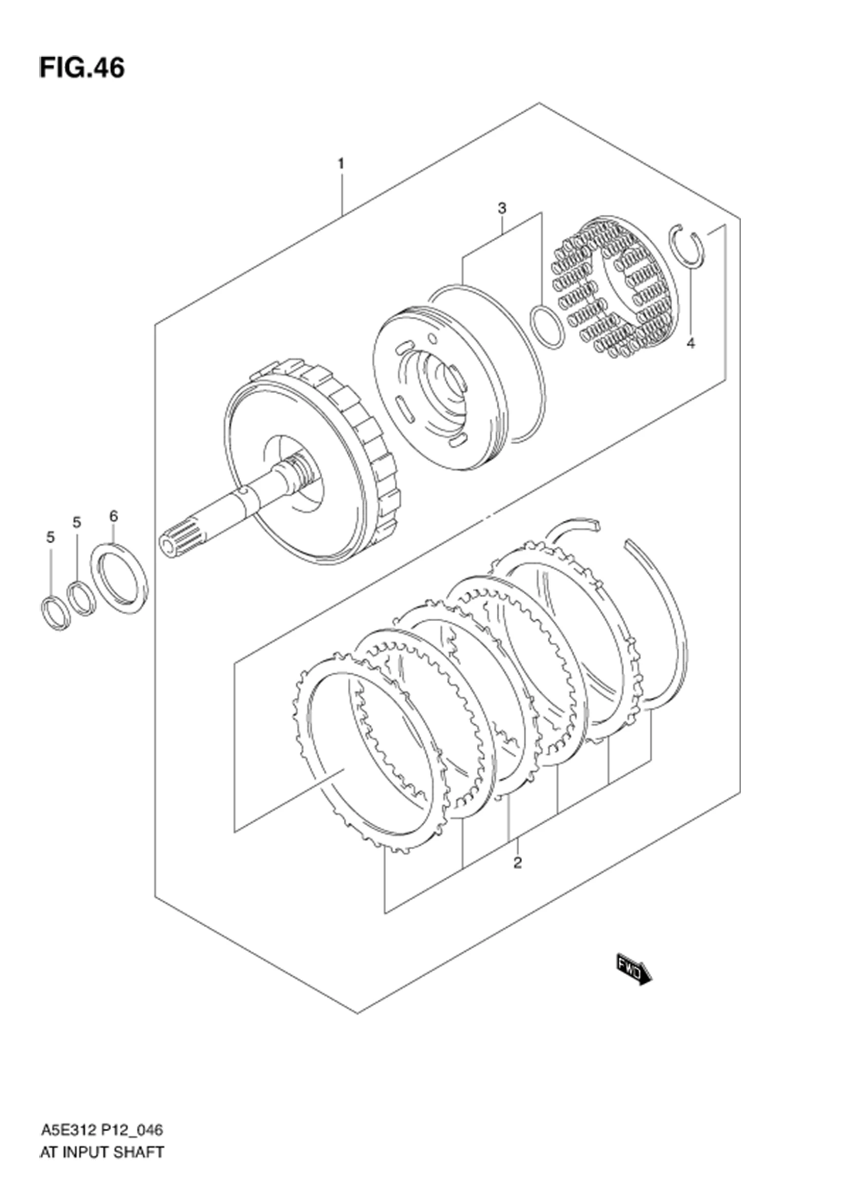 FIG.46 AT INPUT SHAFT (AT)