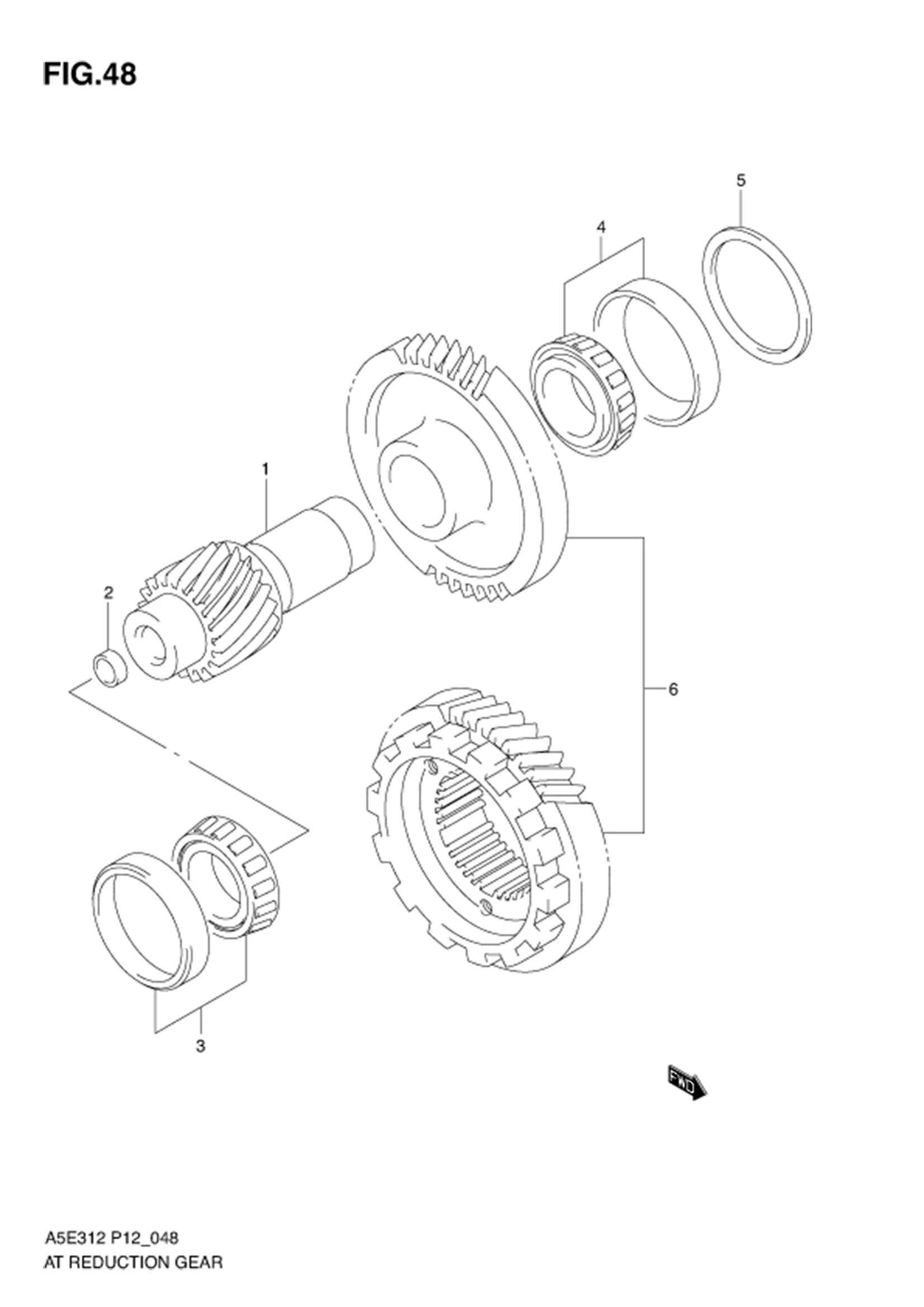 FIG.48 AT REDUCTION GEAR (AT)