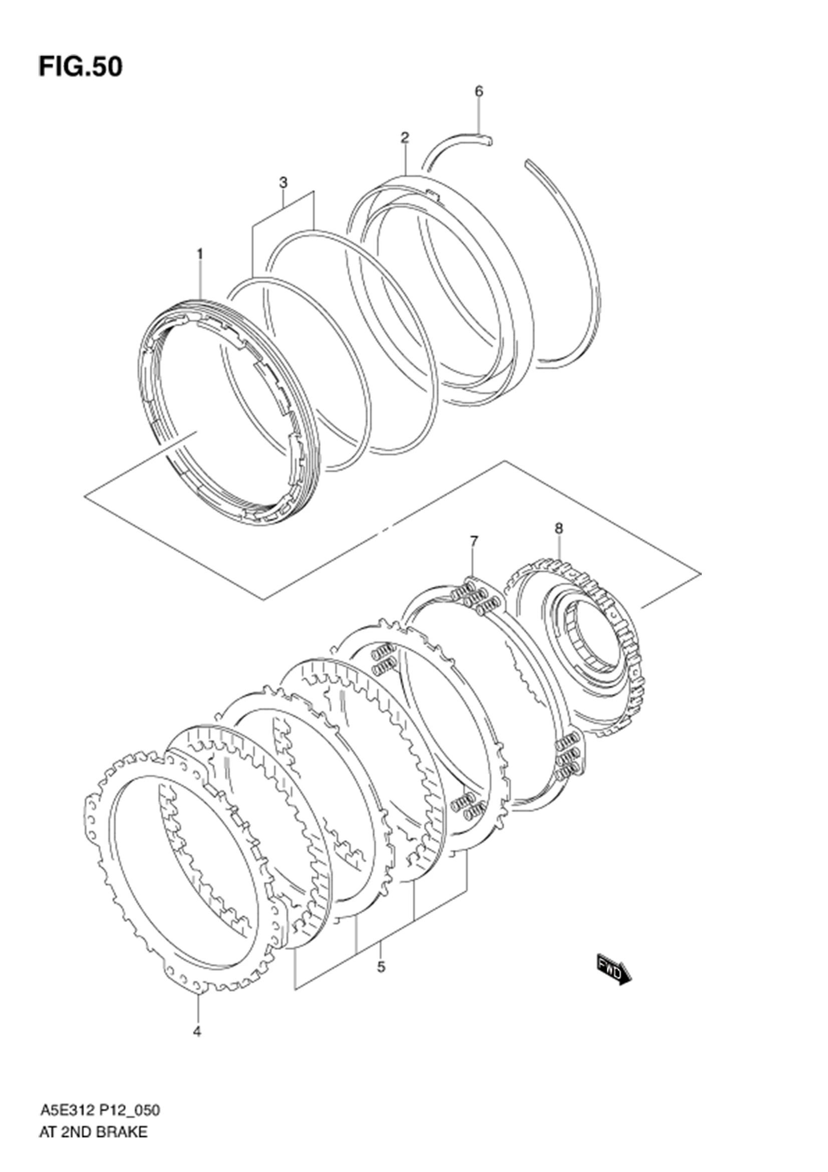 FIG.50 AT 2ND BRAKE (AT)
