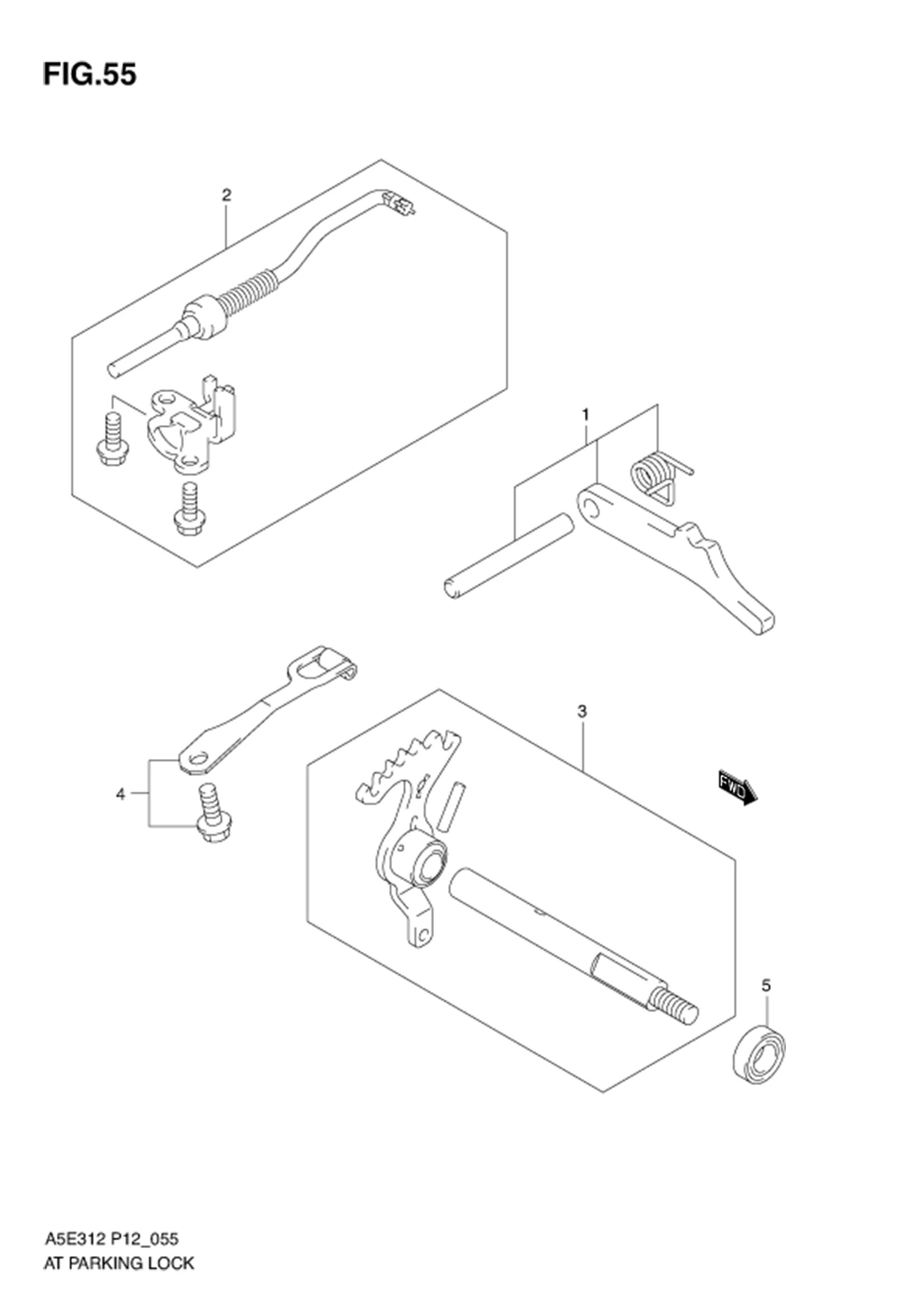 FIG.55 AT PARKING LOCK (AT)
