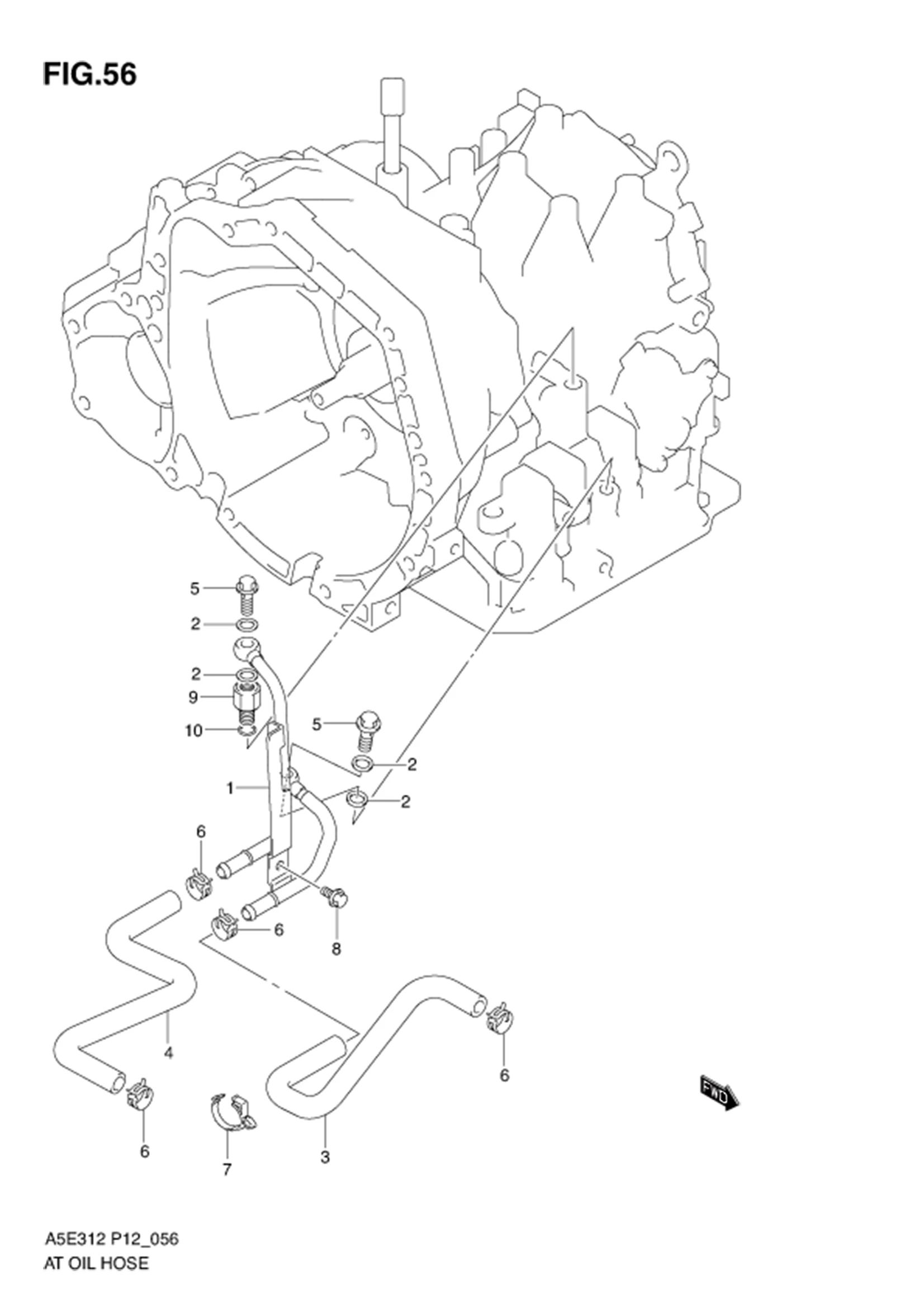 FIG.56 AT OIL HOSE (AT)