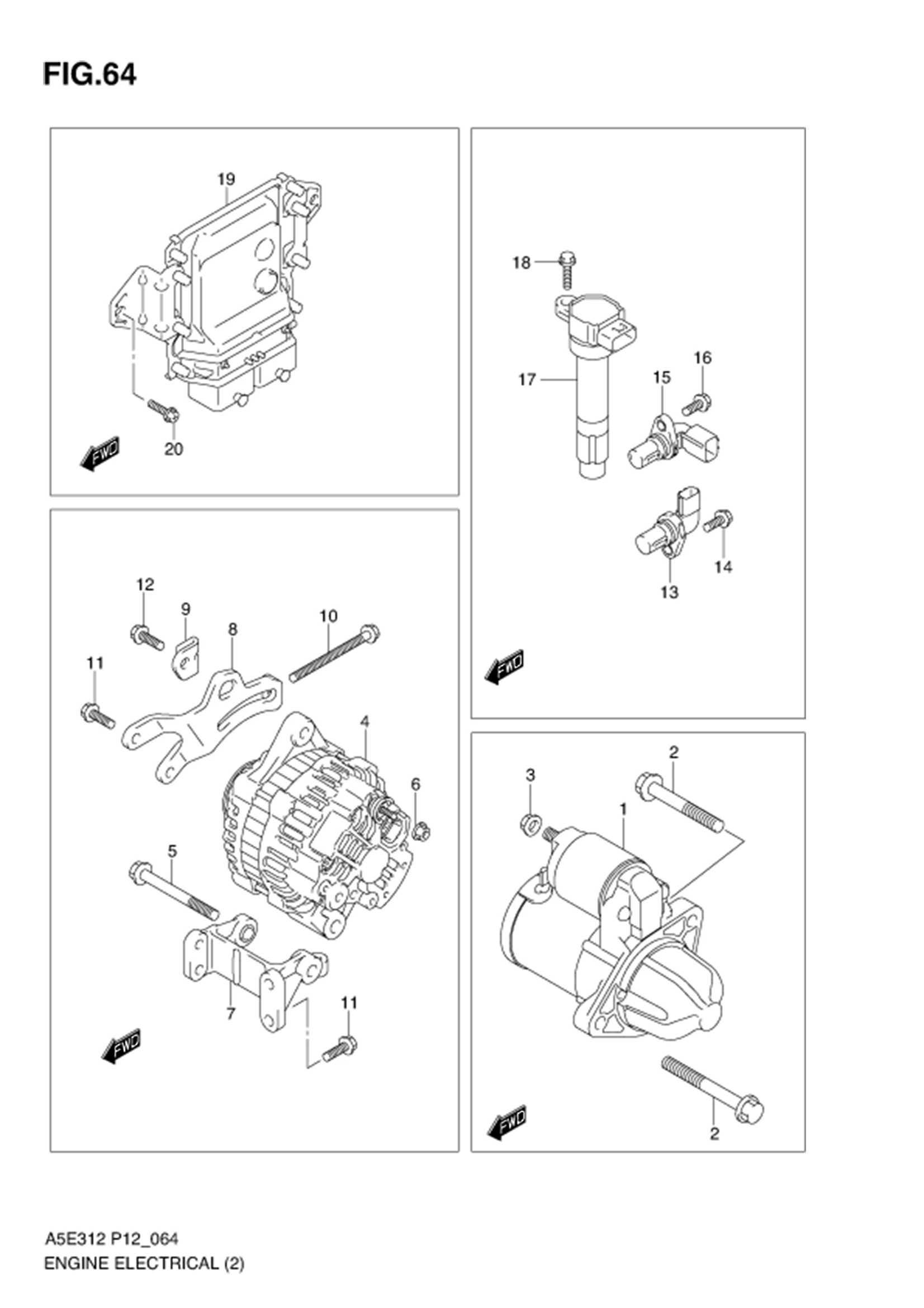 FIG.64 ENGINE ELECTRICAL (FROM 2010-8)