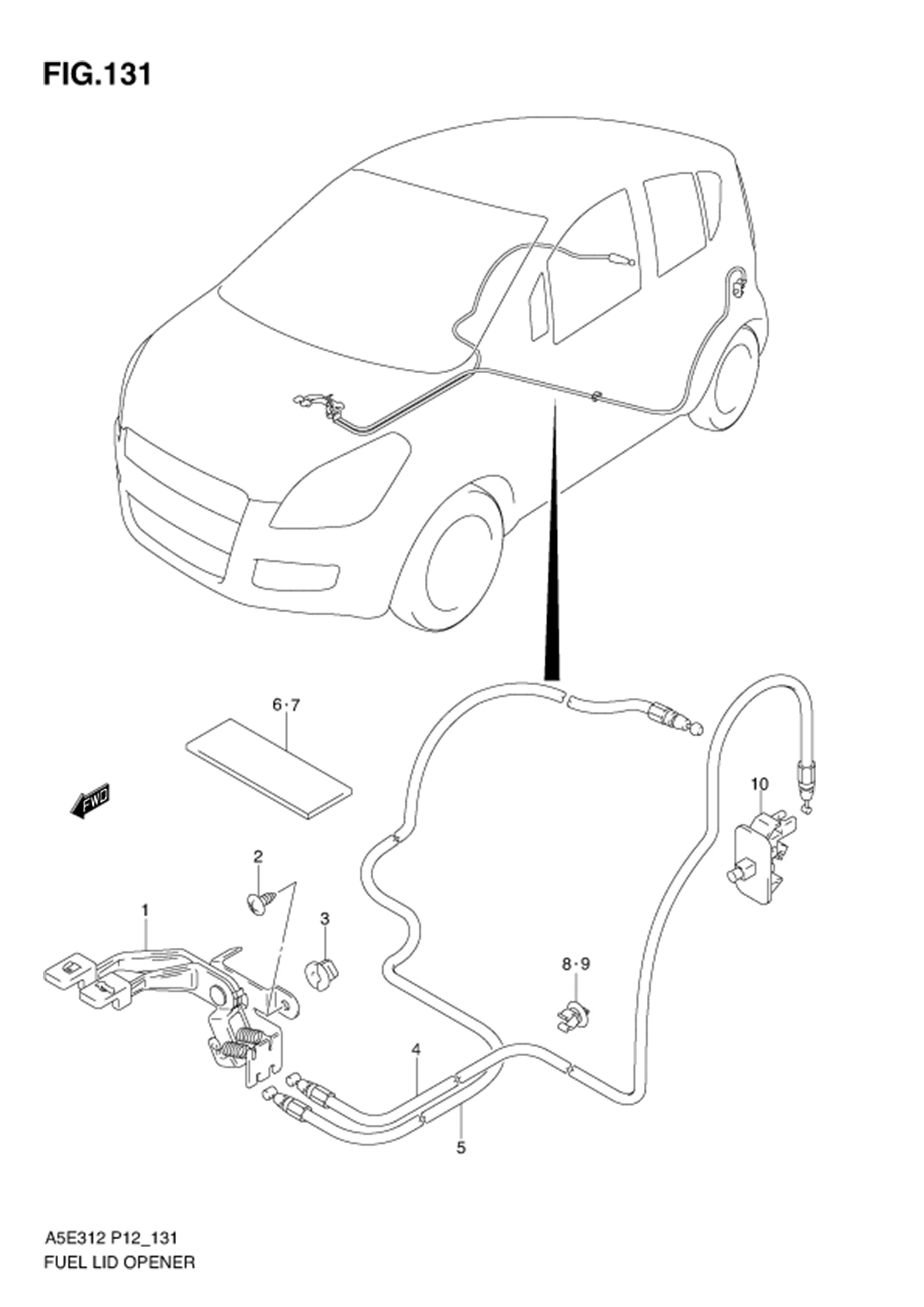 FIG.131 FUEL LID OPENER