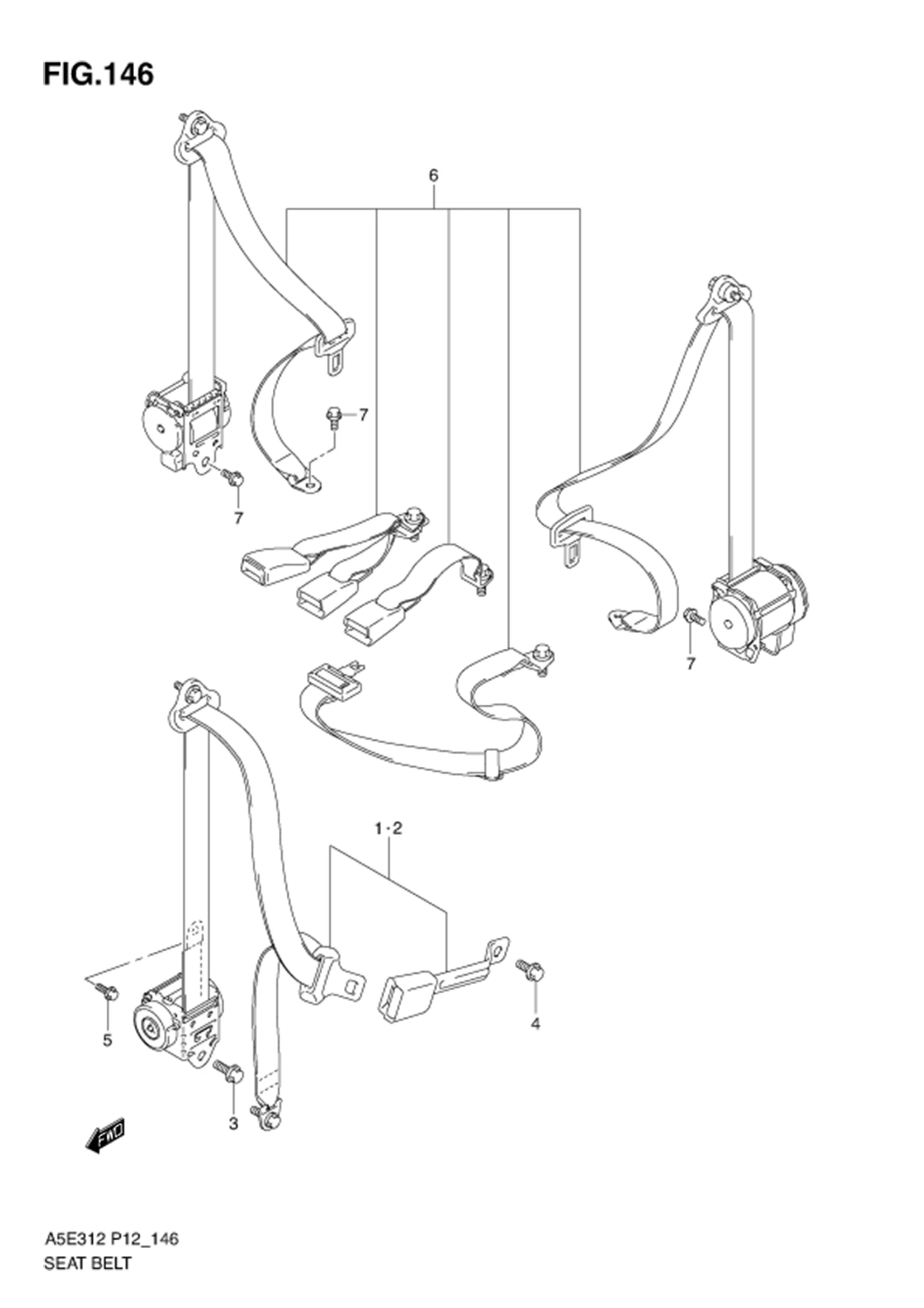 FIG.146 SEAT BELT