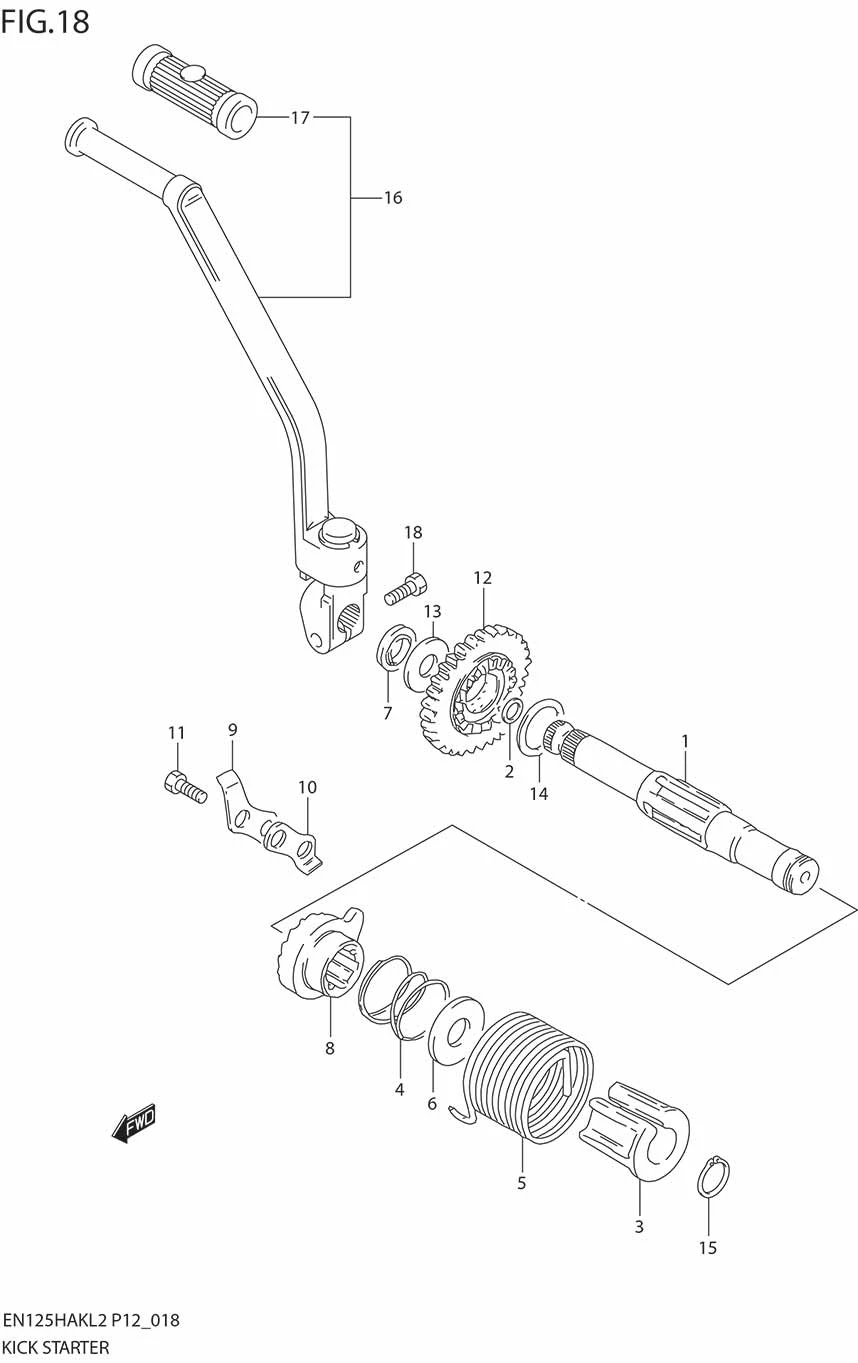 FIG.18 KICK STARTER