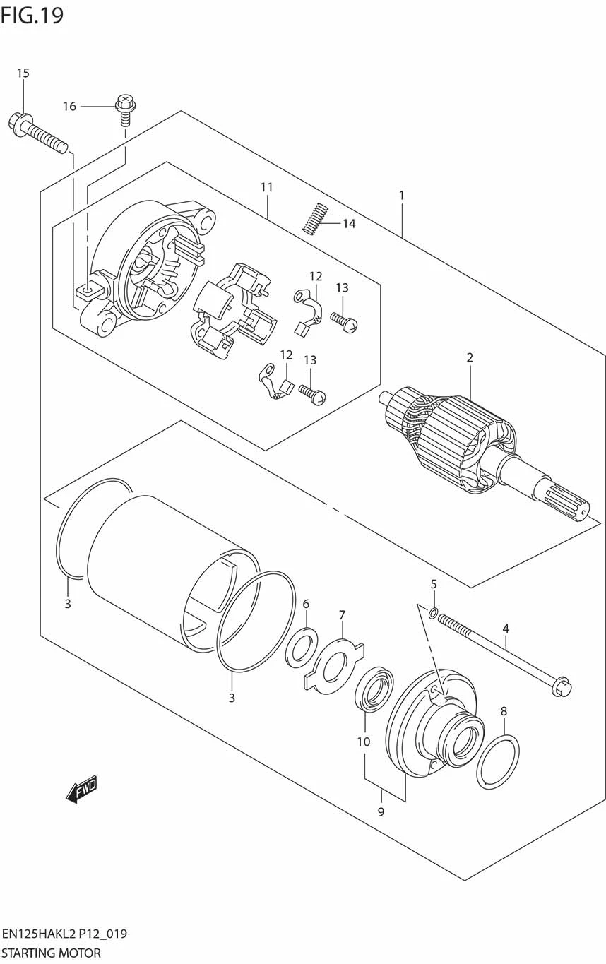 FIG.19 STARTING MOTOR