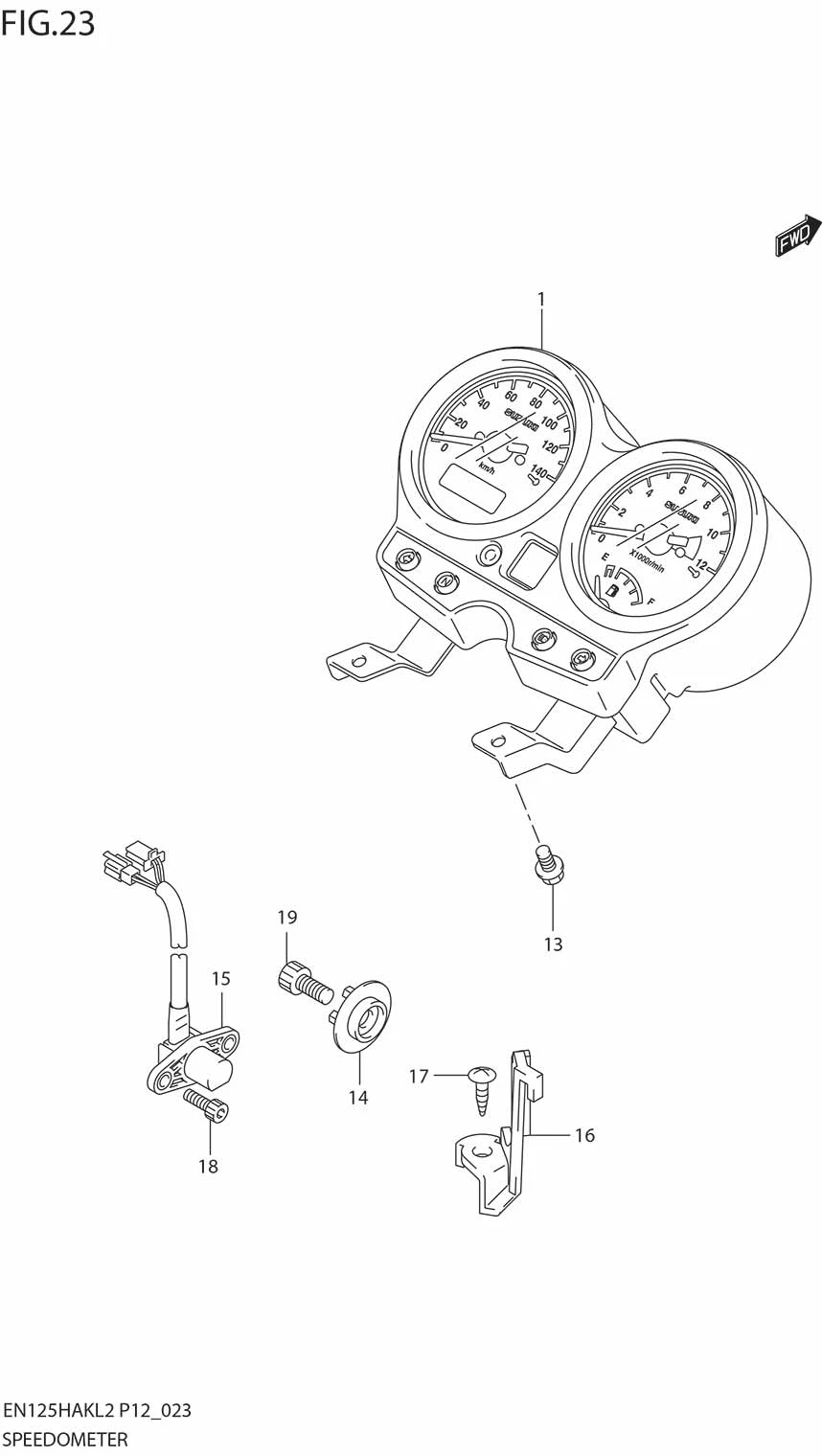FIG.23 SPEEDOMETER