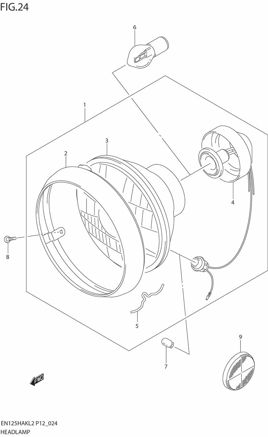 FIG.24 HEAD LAMP