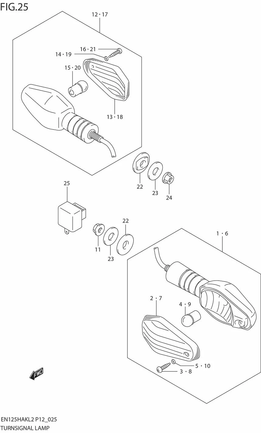 FIG.25 TURNSIGNAL LAMP