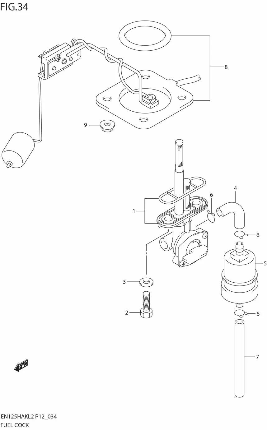 FIG.34 FUEL COCK