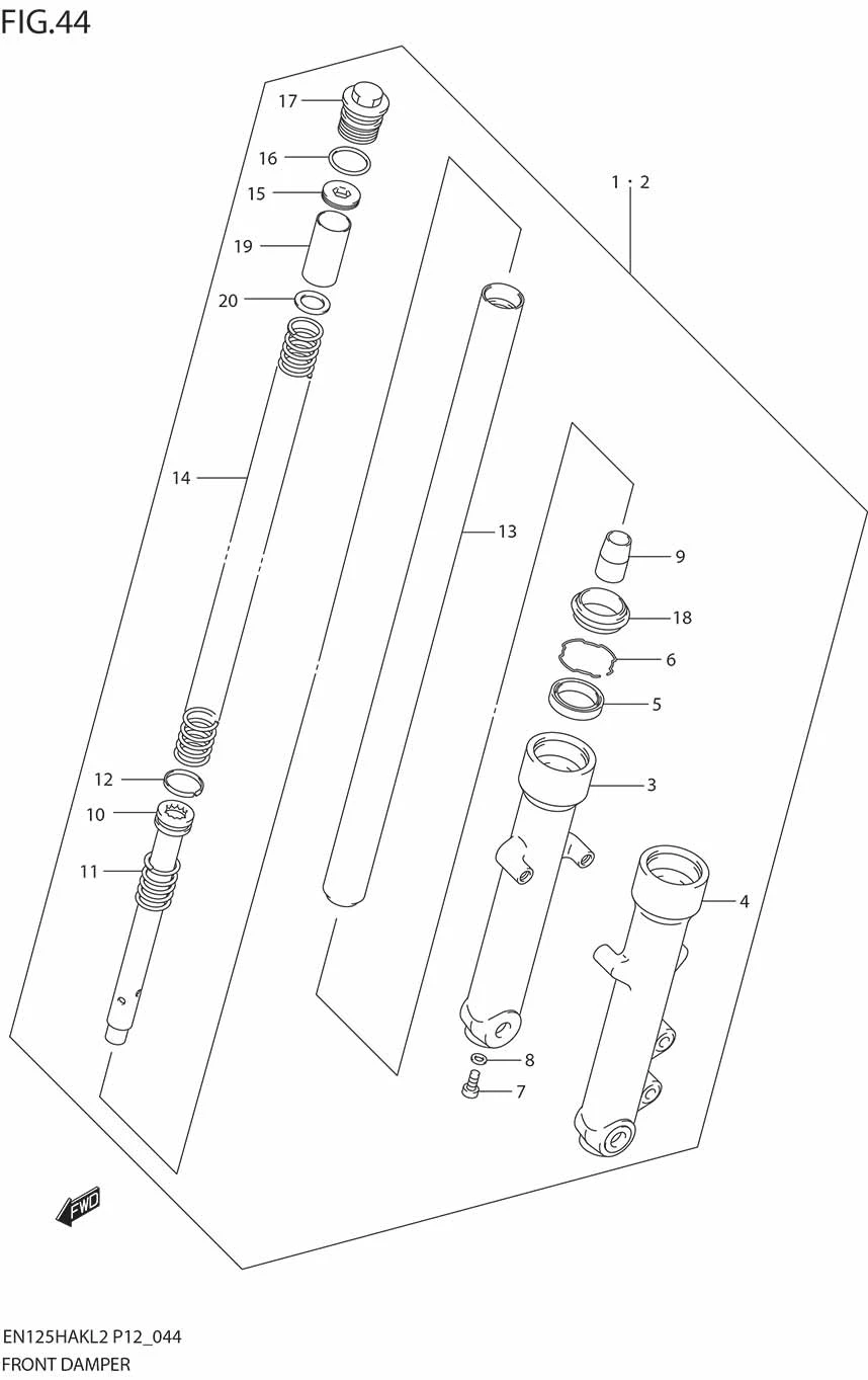 FIG.44 FRONT DAMPER
