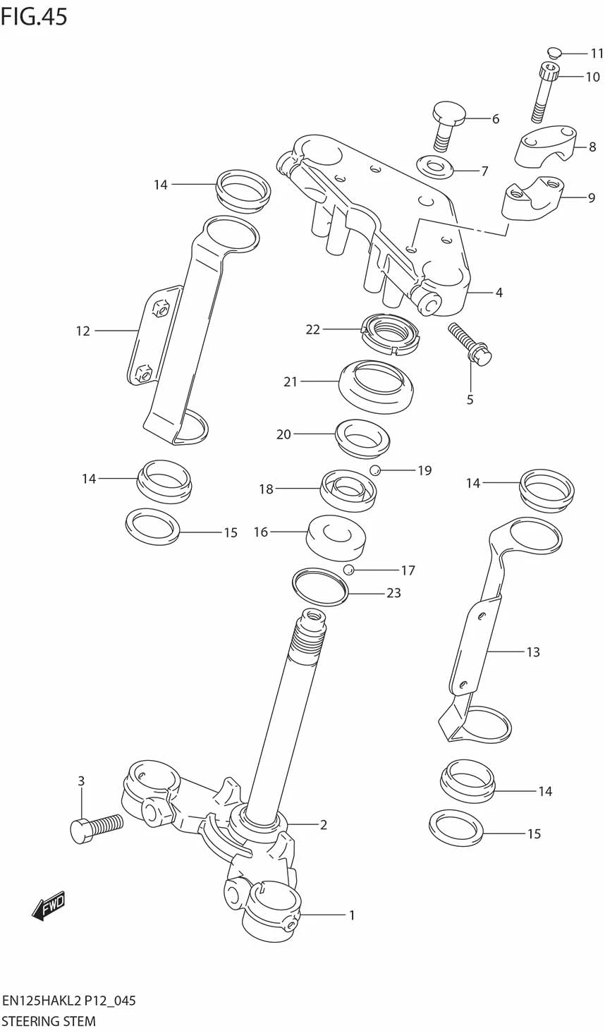 FIG.45 STEERING STEM