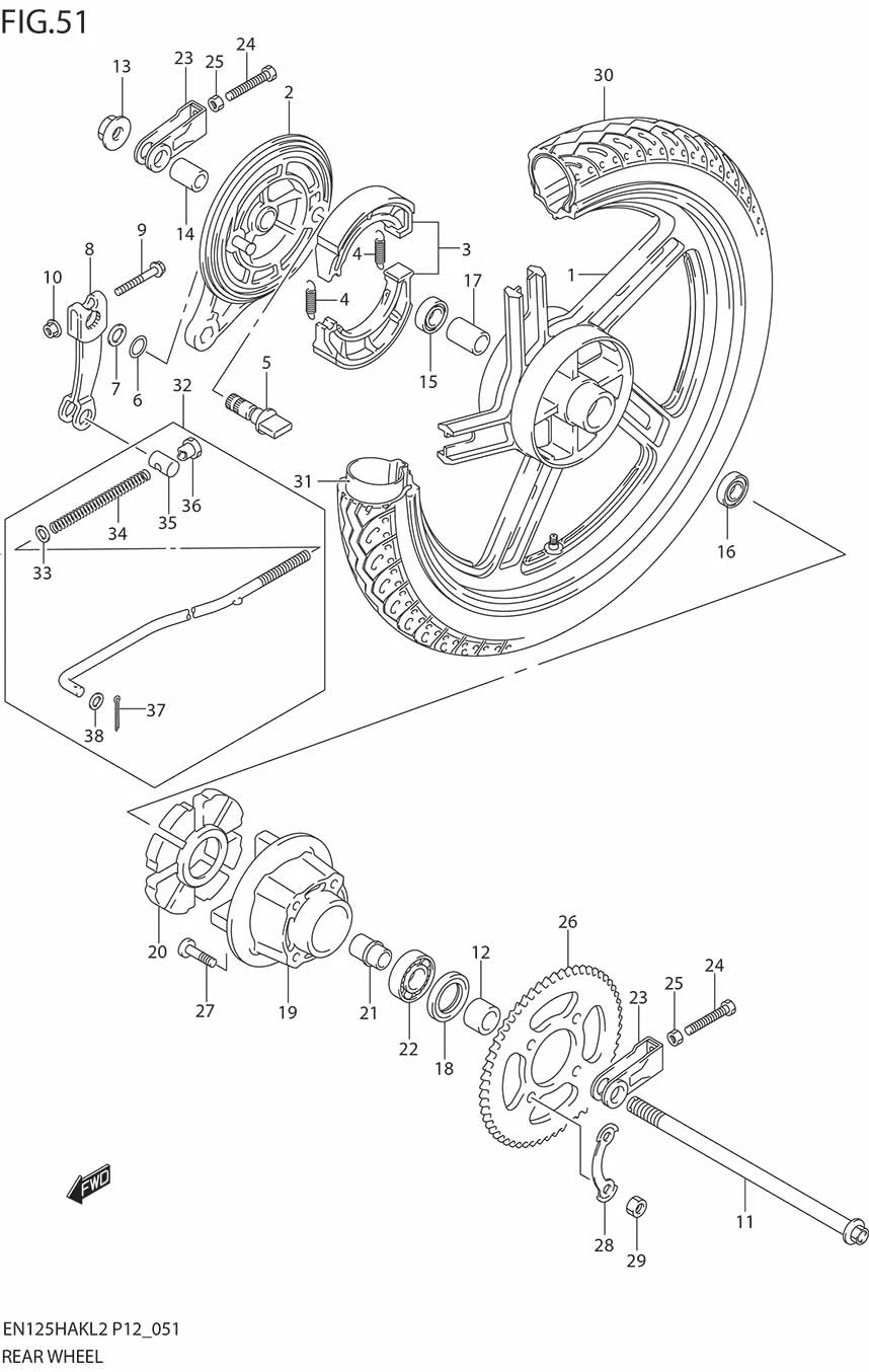 FIG.51 REAR WHEEL