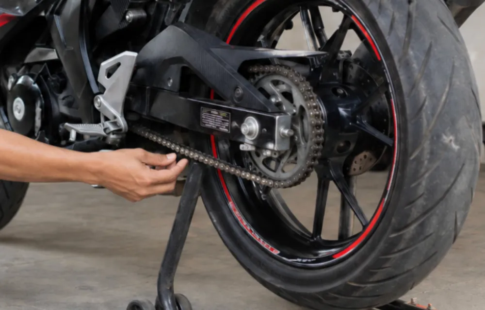 Cara Mengencangkan Rantai Motor Kendor