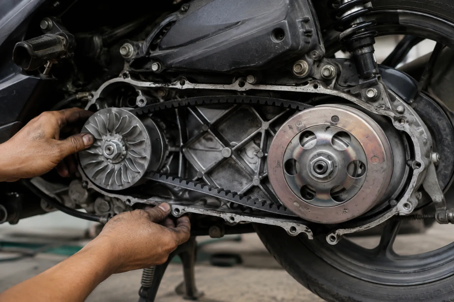 Komponen Pada CVT Motor