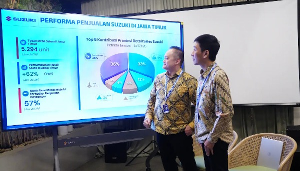 LARIS DI JAWA TIMUR, PENJUALAN MOBIL SUZUKI TUMBUH 62%