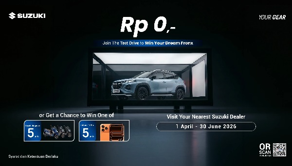 Peluang Emas Suzuki Gelar Program Test Drive Berhadiah Fronx Burgman Street 125 Ex Hingga Gawai Pintar Thumb 69e864d02c14f