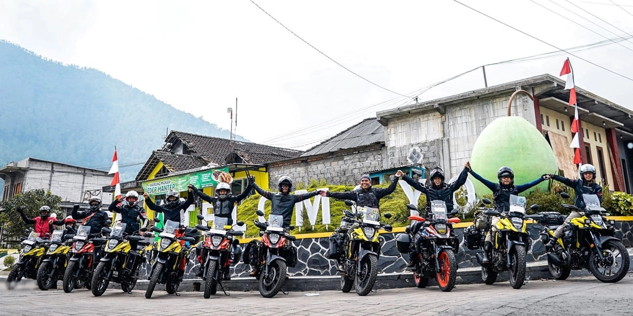 Pererat Solidaritas Komunitas V Strom Indonesia Owners Vion Gelar Touring Akbar Tahunan Di Tegal