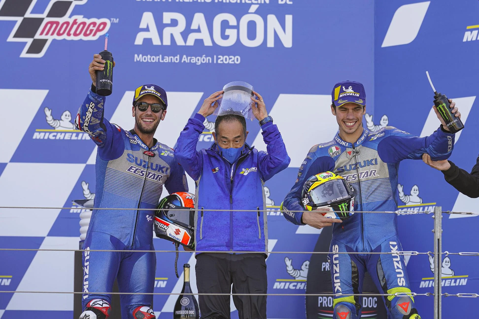 Podium Ganda dan Pimpin Klasemen di Aragon, Suzuki Ukir Sejarah Baru MotoGP