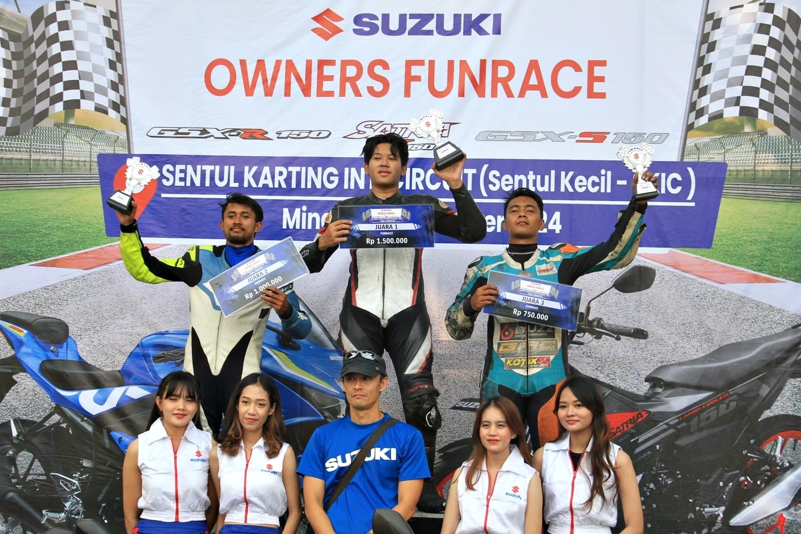 Rajut Solidaritas Suzuki Gelar Acara Owners Fun Race 2024 Wadahi Hobi Pengguna Gsx R150 Dan Satria F150